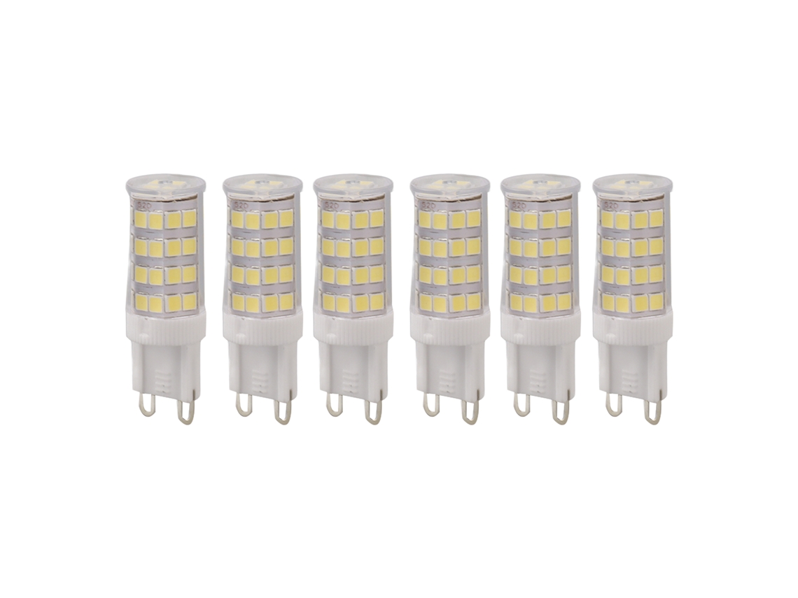2026-6pcs Bombilla Led Maíz 6000k 5w G9 No Regulable Para Ventilador Techo Lámparas Ac 110-130v Hogar Garaje Almacén