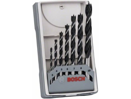 Conjunto de Brocas BOSCH para Madera - 7 Un - 3 - 10 mm