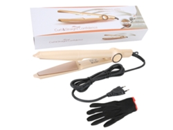 Plancha De Pelo Recta Y Onduladora Salon Herramienta De Peinado Calentamiento Rápido 110-240v Conector Ue