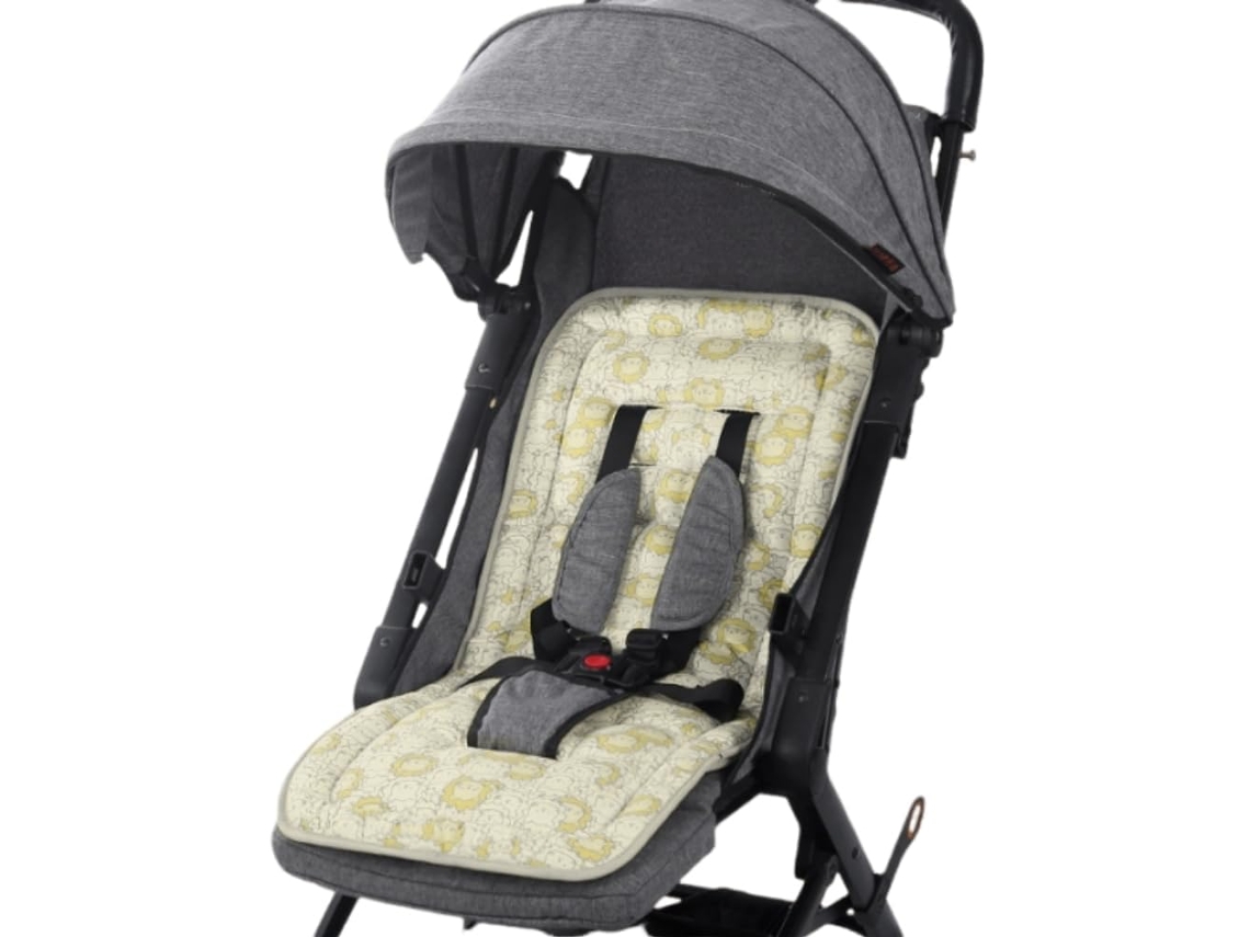 Cojín Para Asiento De Cochecito, Forro Transpirable Para Cochecito (cabeza De León) Cuich