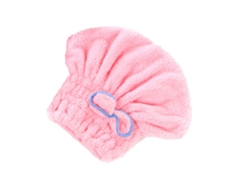 Toalla Kofihety Secado Cabello Super Rosa (28x25x2cm)