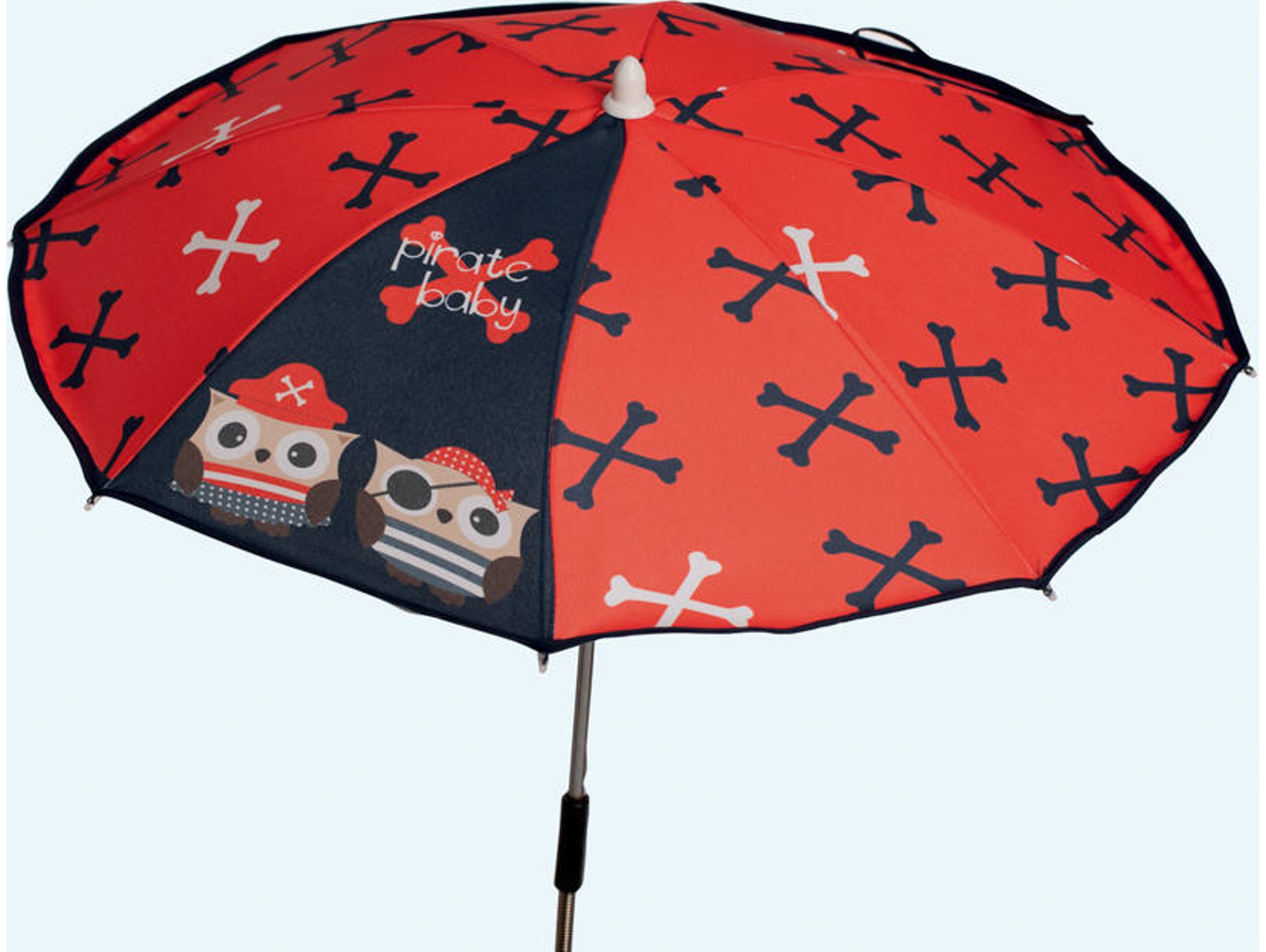 Sombrilla BABYLINE para Coche de Paseo Piratas Rojo