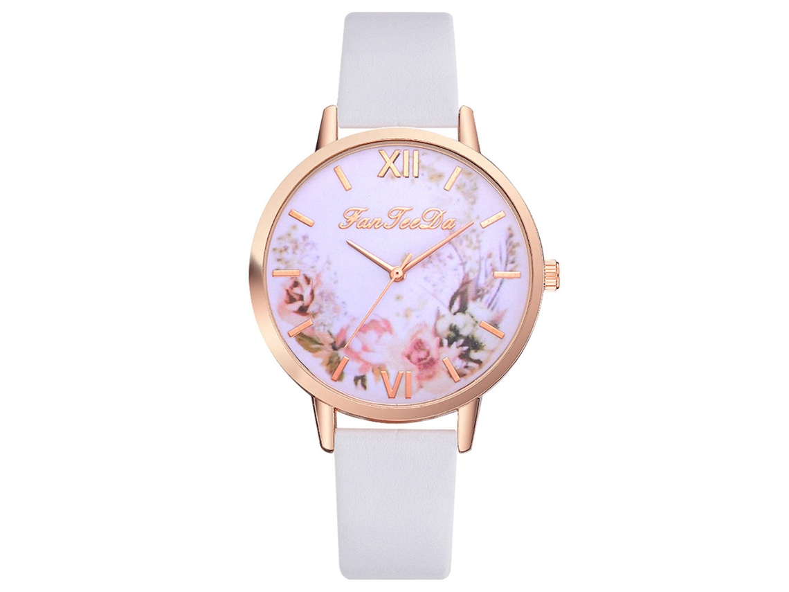 Reloj Analógico De Cuarzo Para Mujer, Resistente Al Agua, De Aleación, Con Correa De Pu - Casual C9033l