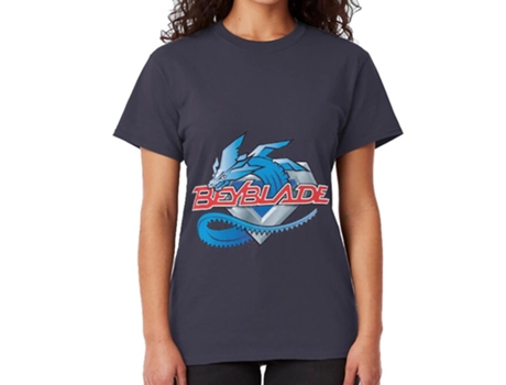 Camiseta ROCKINSTONE Beyblade Algodón para Hombre (3XL - Azul)