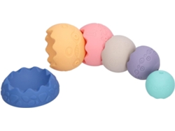 Brinquedo De Bolas Empilháveis Para Bebês, Blocos De Construção Fofos Para Desenvolver A Coordenação Motora