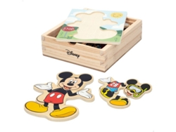 Juego de Madera WOOMAX Puzzle Mickey (2 años - No se aplica)