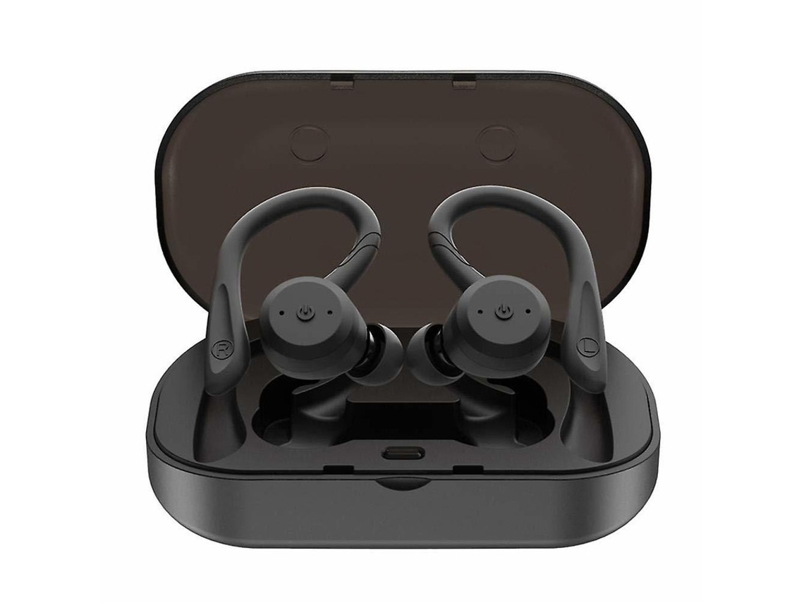 YEMAESRE Bluetooth Ear Hookless Auricular Tws Reducción Impermeable Negro