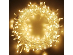 Luces navideñas LED 80 LED, blanco cálido, cable transparente, resistente al agua NEVEANCE