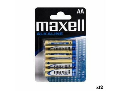 Pilas Alcalinas MAXELL LR06 (12 Unidades)