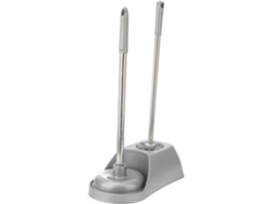 Cepillo De Limpieza Para Inodoro Con Potente Ventosa,mango Ergonómico Largo,juego De 1 Pieza