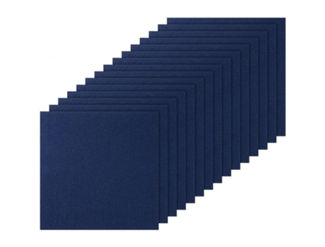 VEVOR 15 piezas de alfombra autoadhesiva para suelo, 24 x 24 pulgadas, color azul oscuro