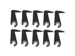 10 Hojas De Sierra Oscilantes De Acero De Alta Velocidad, Con Forma De Hoz, Para Herramientas Multiusos.