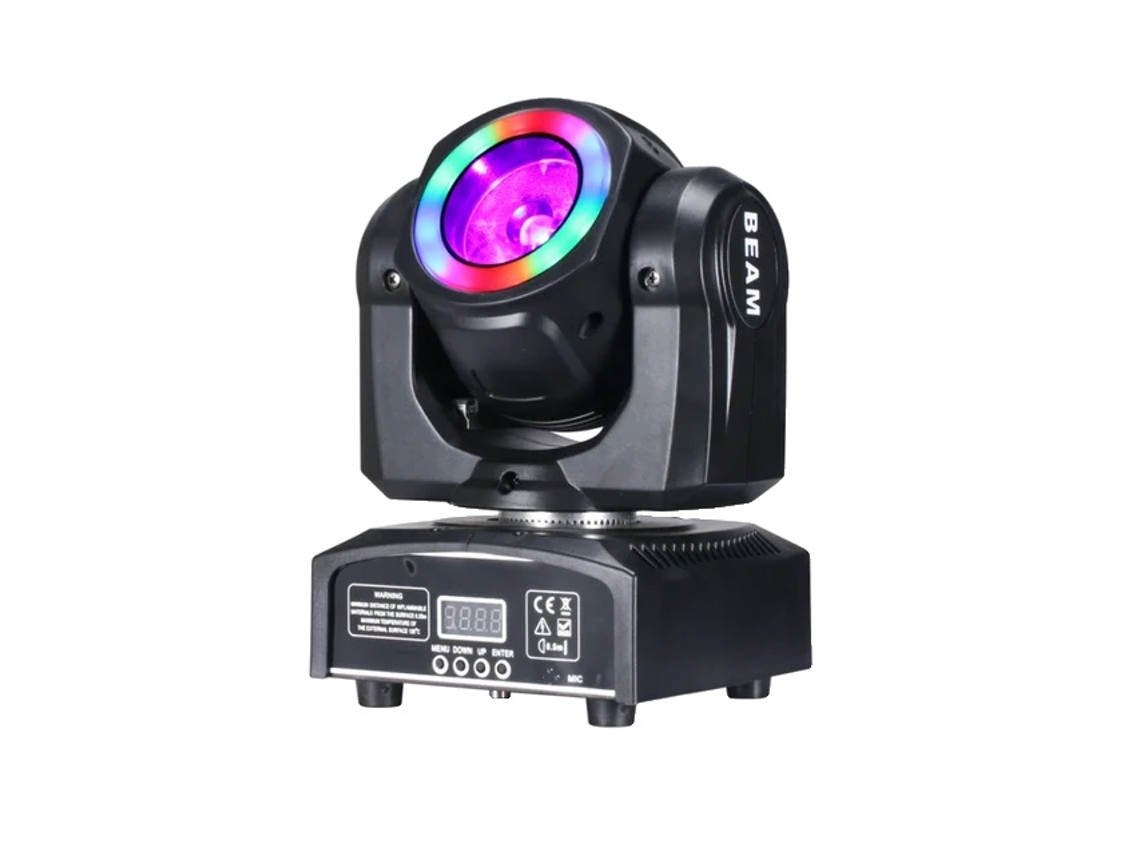 Iluminación LED móvil para escenario, haz de 60 W, halo RGB 3 en 1, 1 luz de 60 W, enchufe UE OEM