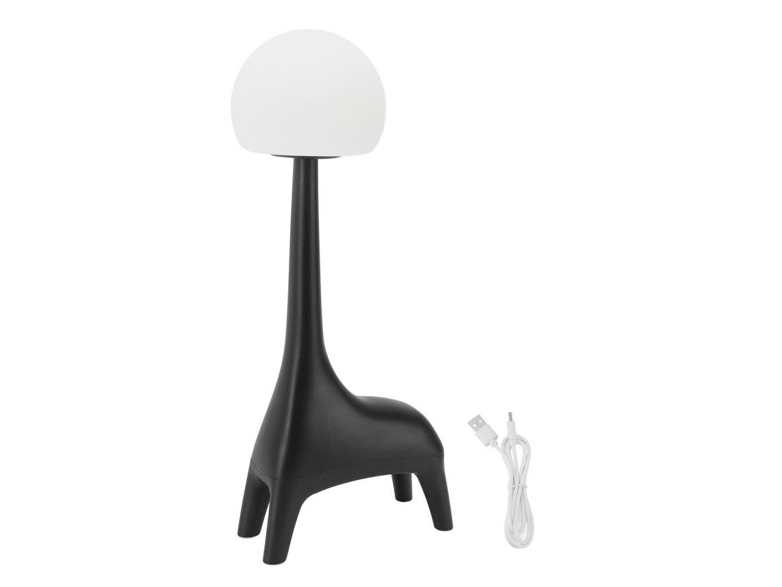 Lámpara De Mesilla De Noche Con Diseño De Ciervo, Bluetooth, Regulable Y Recargable.