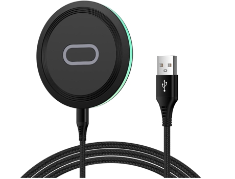 Estación de Carga Inalámbrico Plataforma Carga Inalámbrica Teléfono para Google, Samsung CHRONUS Negro