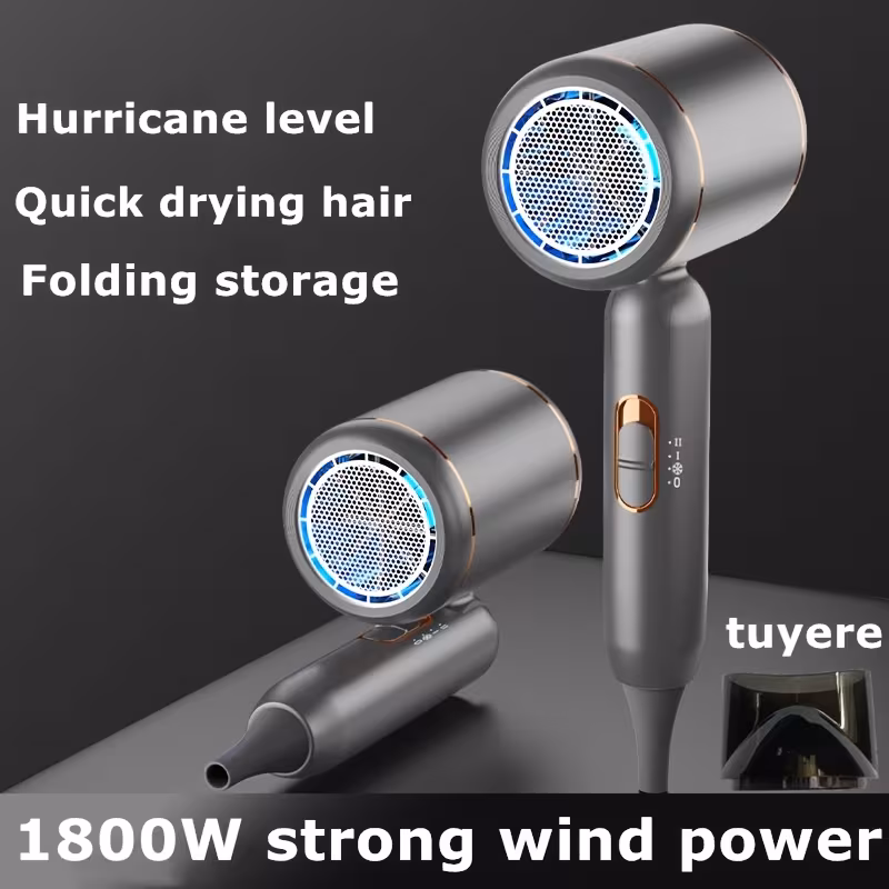 Secador de pelo plegable de alta potencia de 1800 W, apto para hoteles, pensiones y hogares. Stelasplen