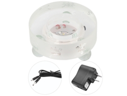 Soporte decorativo con base LED de cristal, mini Buda, bonito diseño para el hogar, Aiailikill