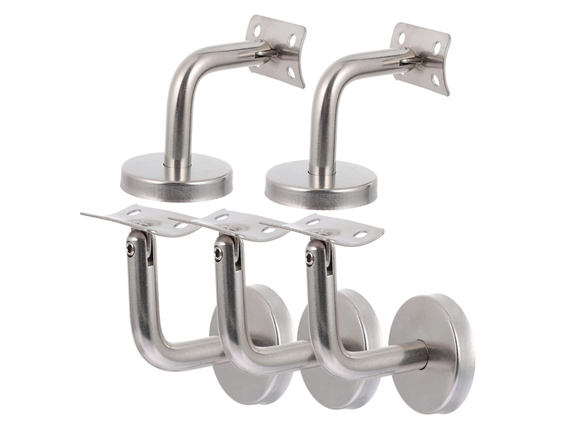 5 Soportes De Barandilla De Acero Inoxidable, Diseño Moderno Y Elegante.