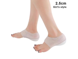 Rebe-1 Par Inoles De Silicona Invisibles Aumento De Altura Suela Oculta Para Zapatos Unisex Altura 2,5 Cm