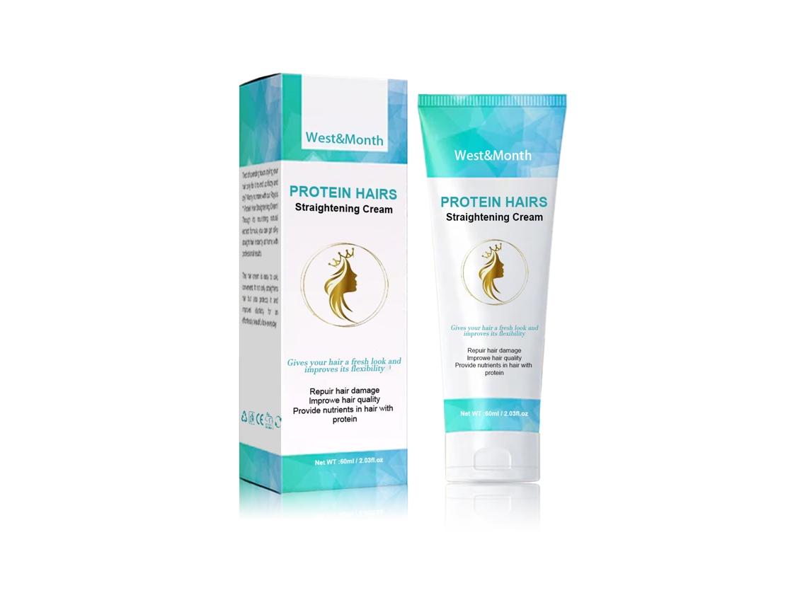Crema alisadora de proteínas Westmonth, no alisadora, reparadora y para una suavidad duradera.