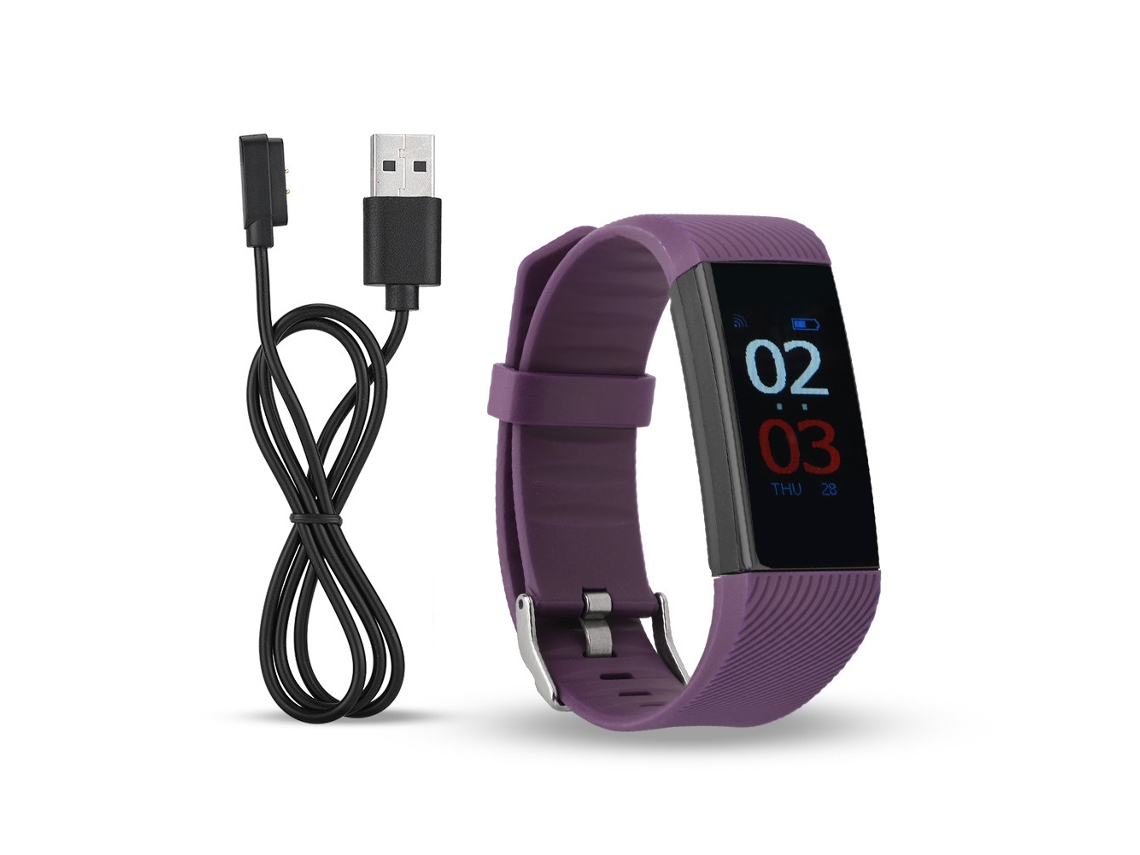 Pulsera Inteligente (monitorización De Frecuencia Cardíaca, Conexión Bluetooth) Pulsera Inteligente R11 Para Running Con Monitor De Frecuencia Cardíaca (morado)