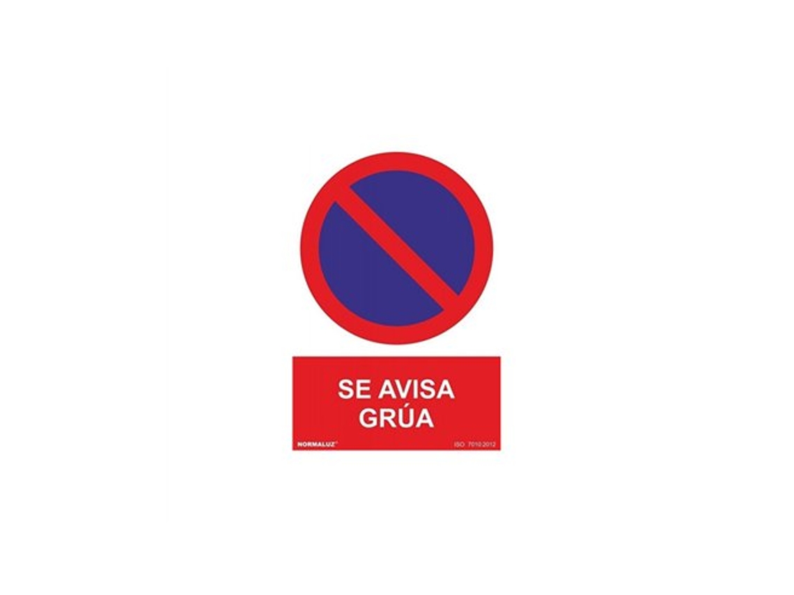 Placa De Advertencia De Grúa 210x297mm Rd40041 Normaluz