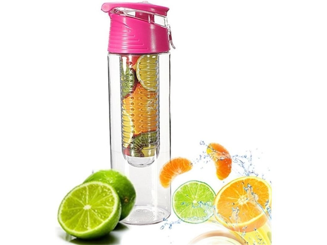 2026altiro-botella De Agua Con Infusor De Frutas Y Tapa Abatible - Sin Bpa (700 Ml) Rosa