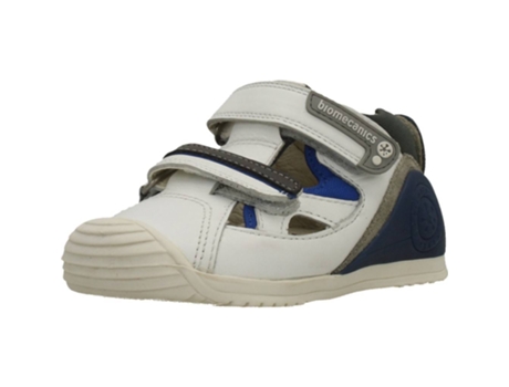 Sandalias de Niños BIOMECANICS Sauvage Piel Blanco (18)