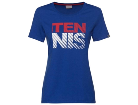Camiseta de Mujer HEAD RACKET Club Lisa Tenis Azul (S)