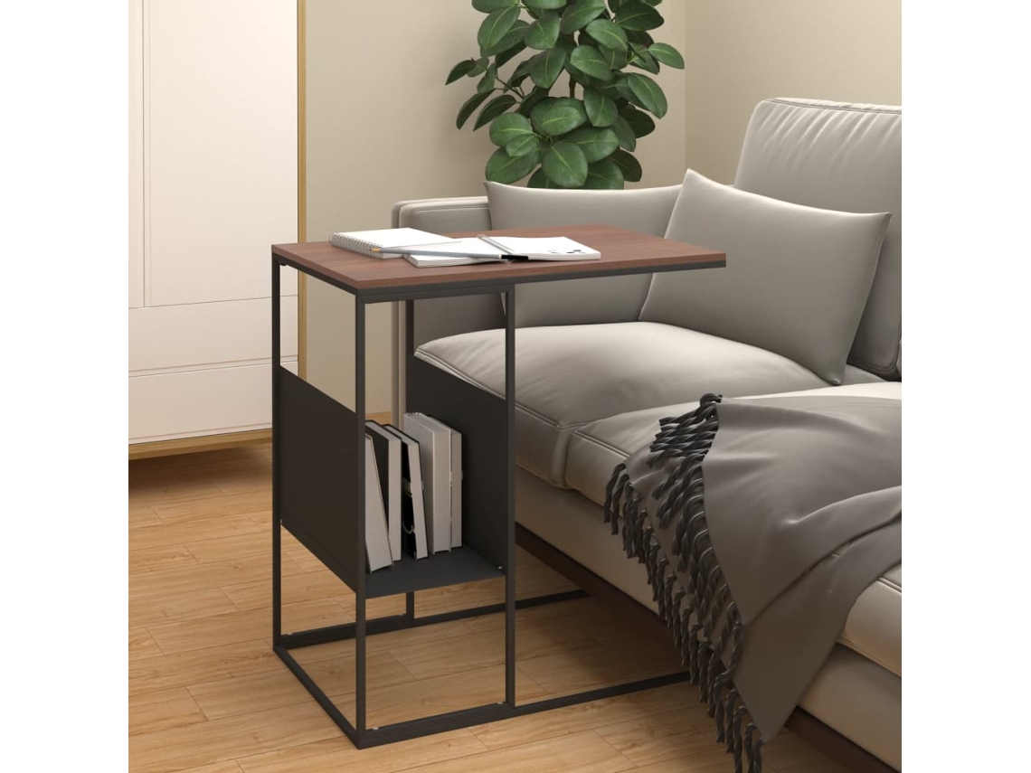 Mesa auxiliar  Mesa auxiliar  Mesa auxiliar 55x36x59,5 cm, derivados de madera, color negro, Wsd484615 Lovely Home