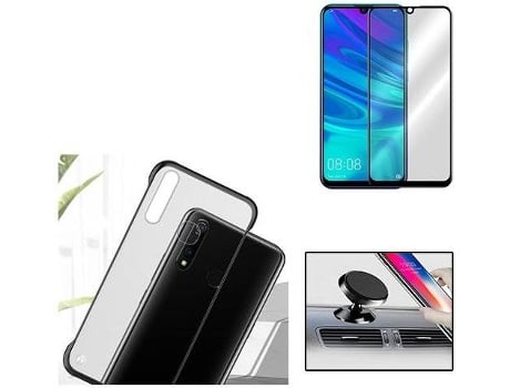 Kit Carcasa + Protector de Pantalla Huawei Honor 10i PHONECARE Transparente / Negro