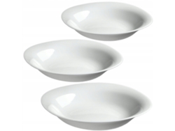 Plato Llano Hondo 23 Cm Juego De Platos 3 Piezas Juego De Platos Blancos Kadax