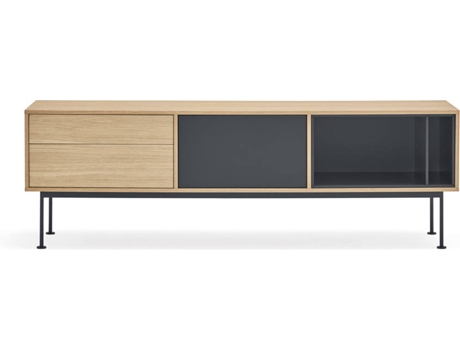 Mueble TV BAZAR MONDIALE Yoko (Gris - MDF - 180x40x58 cm)