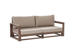 Sofá de 2 plazas BELIANI Timor de Madera de acacia con certificado FSC® Madera oscura 184x75x72
