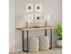 Tablero Escritorio | Superficie De Mesa | Tablero De Mesa Rectangular Madera De Acacia Borde Vivo 180x40x2,5 Cm Wsd50301