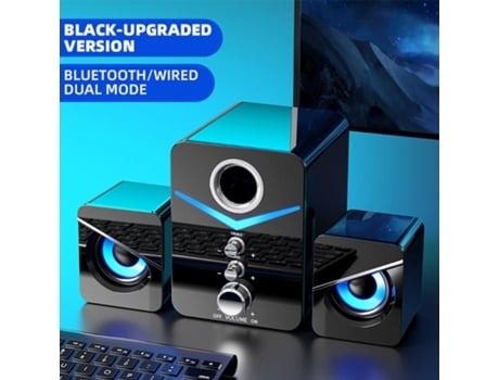 Altavoz Bluetooth D221 Computadora con cable 5.0 Desktop Combo Audio Usb Black Bass Efecto de sonido