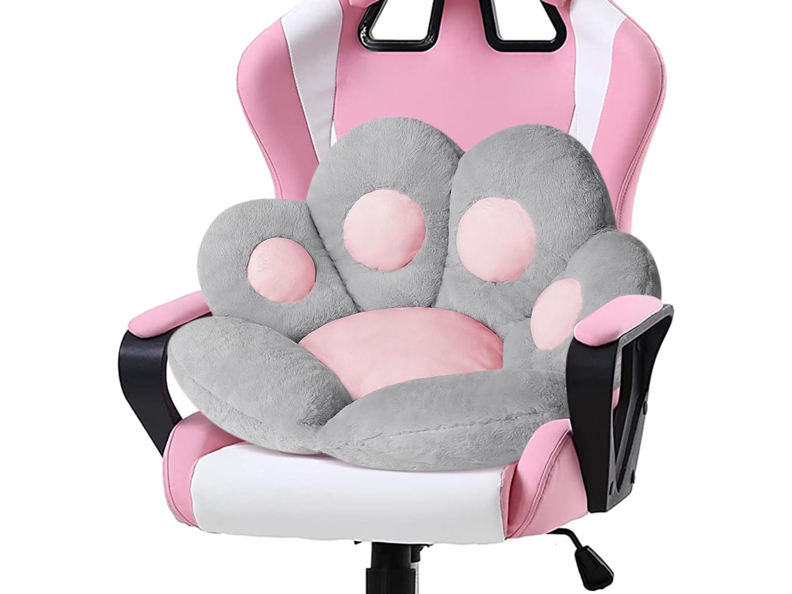 Cojín Para Silla, Cómodo Cojín De Felpa Para Asiento De Oficina, Decoración Del Hogar (gris/60 X 70 Cm) Gertiz