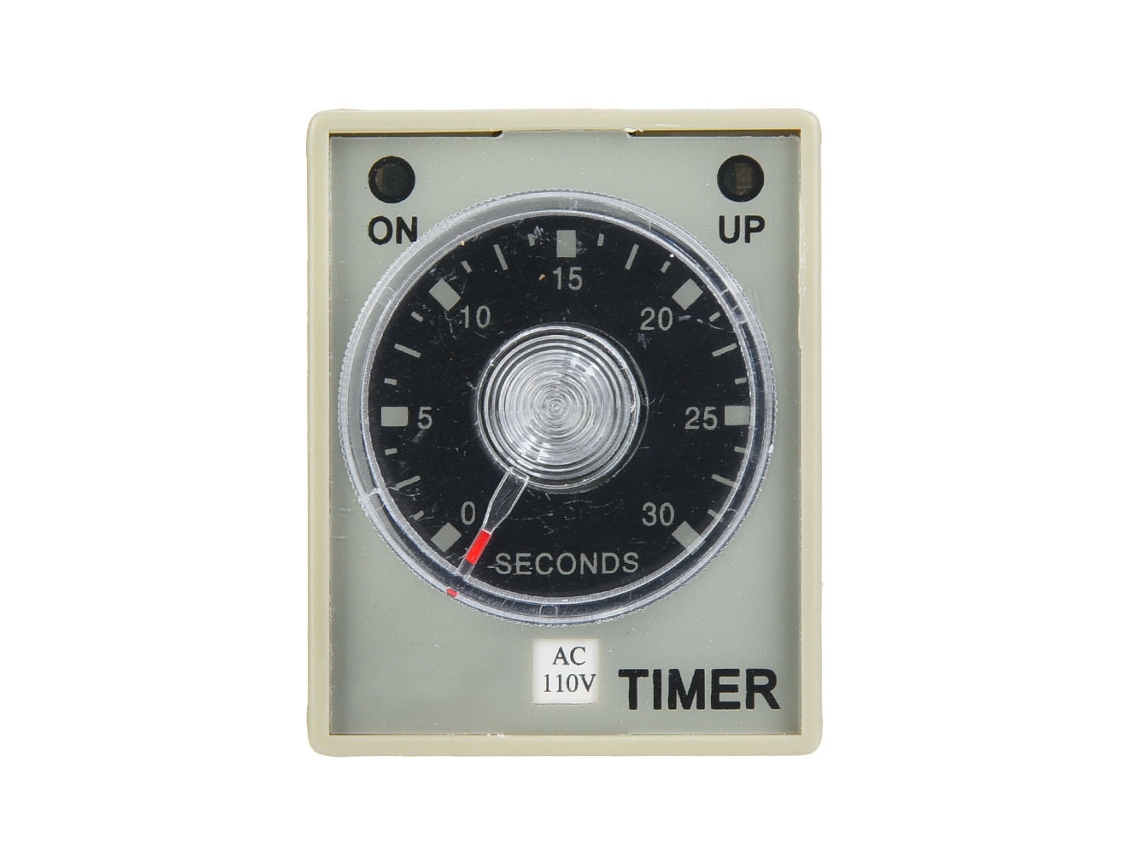 Relé Temporizador 30s 8 Pines Din Rail 35mm Para Sistema De Automatización Industrial Ac110v