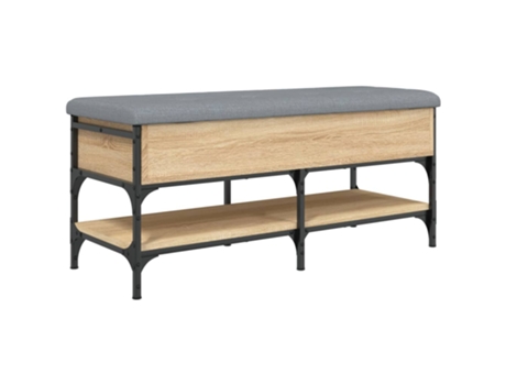 Banco zapatero madera de ingeniería VIDAXL roble Sonoma (102x42x45 cm)