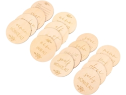 Tarjetas De Hitos De 16 Piezas Para Niños Y Niñas, Tarjetas De Hitos En Forma De Disco Y Discos.