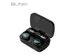 Auriculares deportivos estéreo inalámbricos Bluetooth 5.1, 9D, resistentes al agua, con micrófono y estuche de carga. Mdug