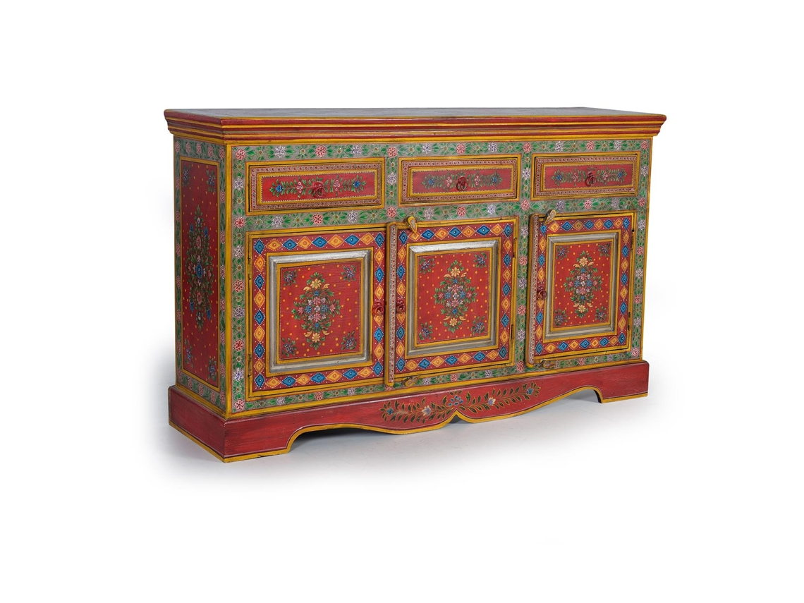APARADOR - VAJILLERO MULTICOLOR.GINER Y COLOMER 86x40x140
