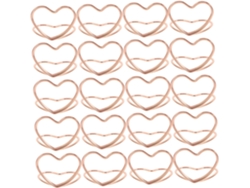 Juego De 50 Elegantes Portanotas En Forma De Corazón, Fabricados En Resistente Alambre Metálico, Ideales Para Bodas Y Restaurantes.