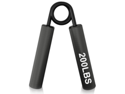 Entrenador de fuerza de agarre de metal Mdug (negro, 200 lb)