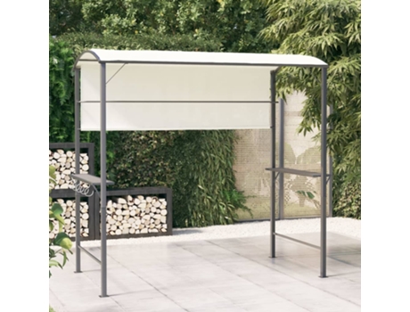MAISON EXCLUSIVE Cenador con tejado color crema 220x110x200 cm