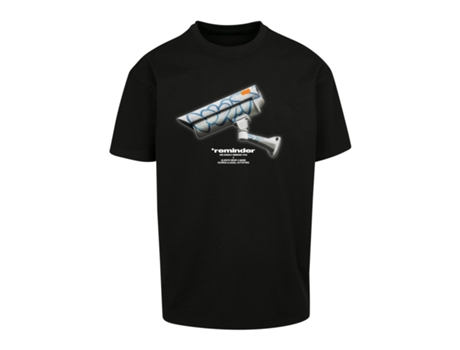 Camiseta para Unisexo MISTER TEE (S - Algodón - Negro)