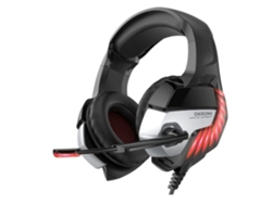 Auriculares Over-Ear para Juegos con Micrófono Luz LED Cancelación de Ruido y Control de Volumen Pc Laptop Mac Nuevo Xbox One Rojo YEMAESRE