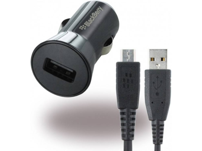 Adaptador BLACKBERRY 3116547 (USB - MicroUSB - Negro)