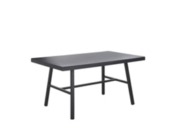 Mesa De Refeição De Jardim Canetto 150 Cm 90 Cm Vidro Preto