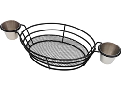 Cesta para freír, cestas para servir comidas rápidas con cuencos para salsas para hamburguesas, Gokoco